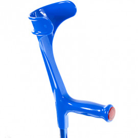 Костыль с опорой под локоть 222 KL-Standart (Ergo-Grip) (Цвет ручки: Синий, Цвет трубы: Ярко-Синий)